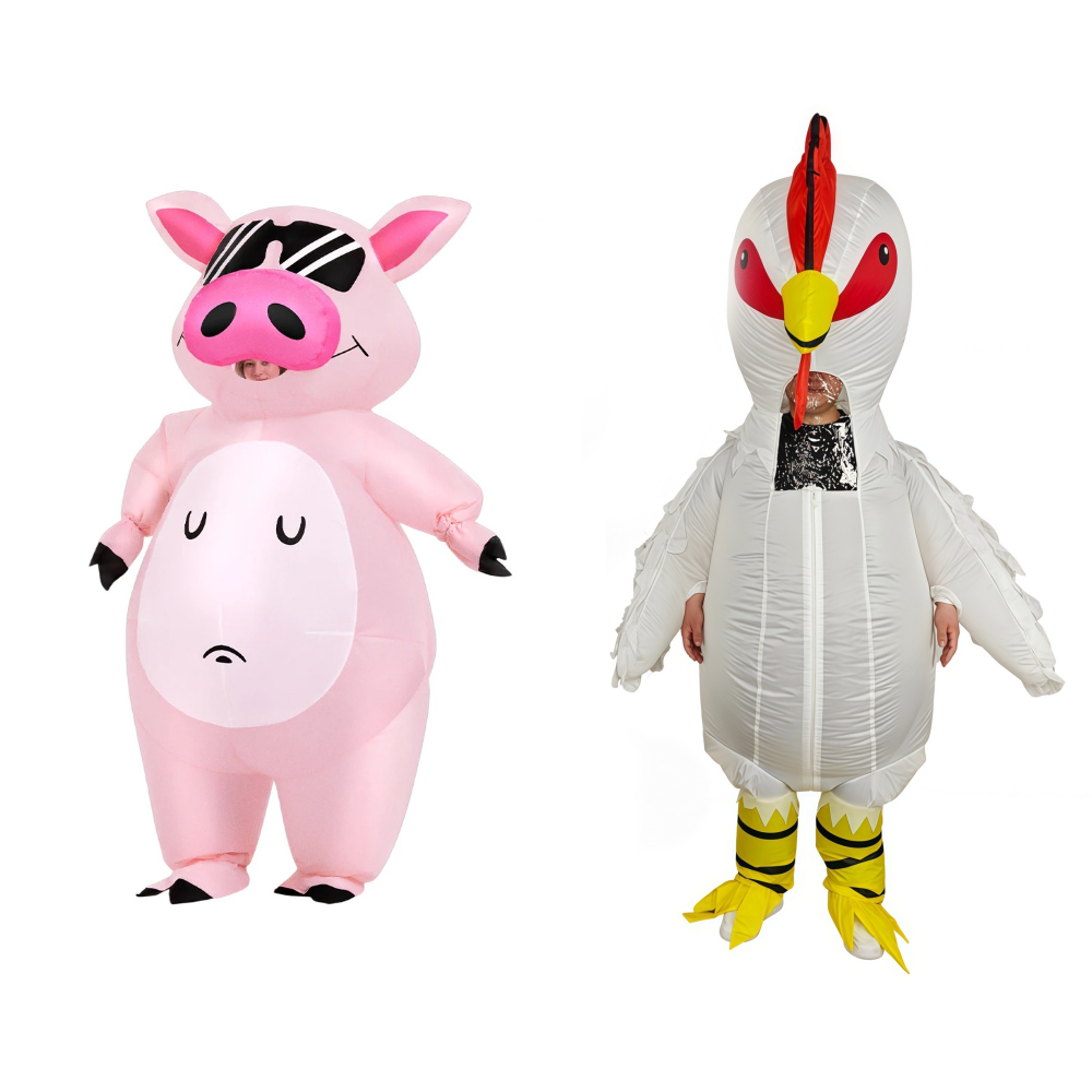 Costumes - زي قابل للنفخ على شكل خنزير