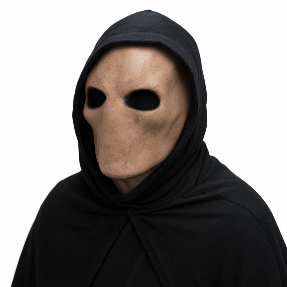 Latex Alien Mask Realistic - قناع رجل بلا وجه واقعي للهالوين،