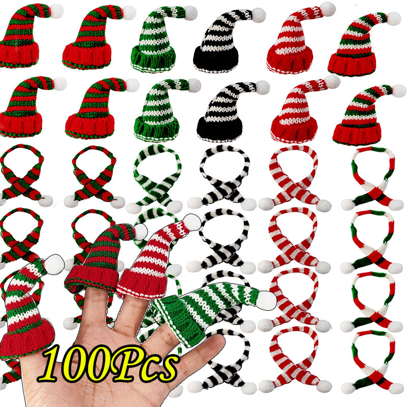 Party Supplies - 100-5 قطع من قبعات وشالات عيد