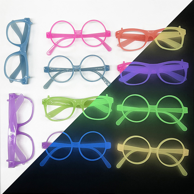 Glow In The Dark Party Glasses - نظارات نيون مضيئة في الظلام للحفلات،