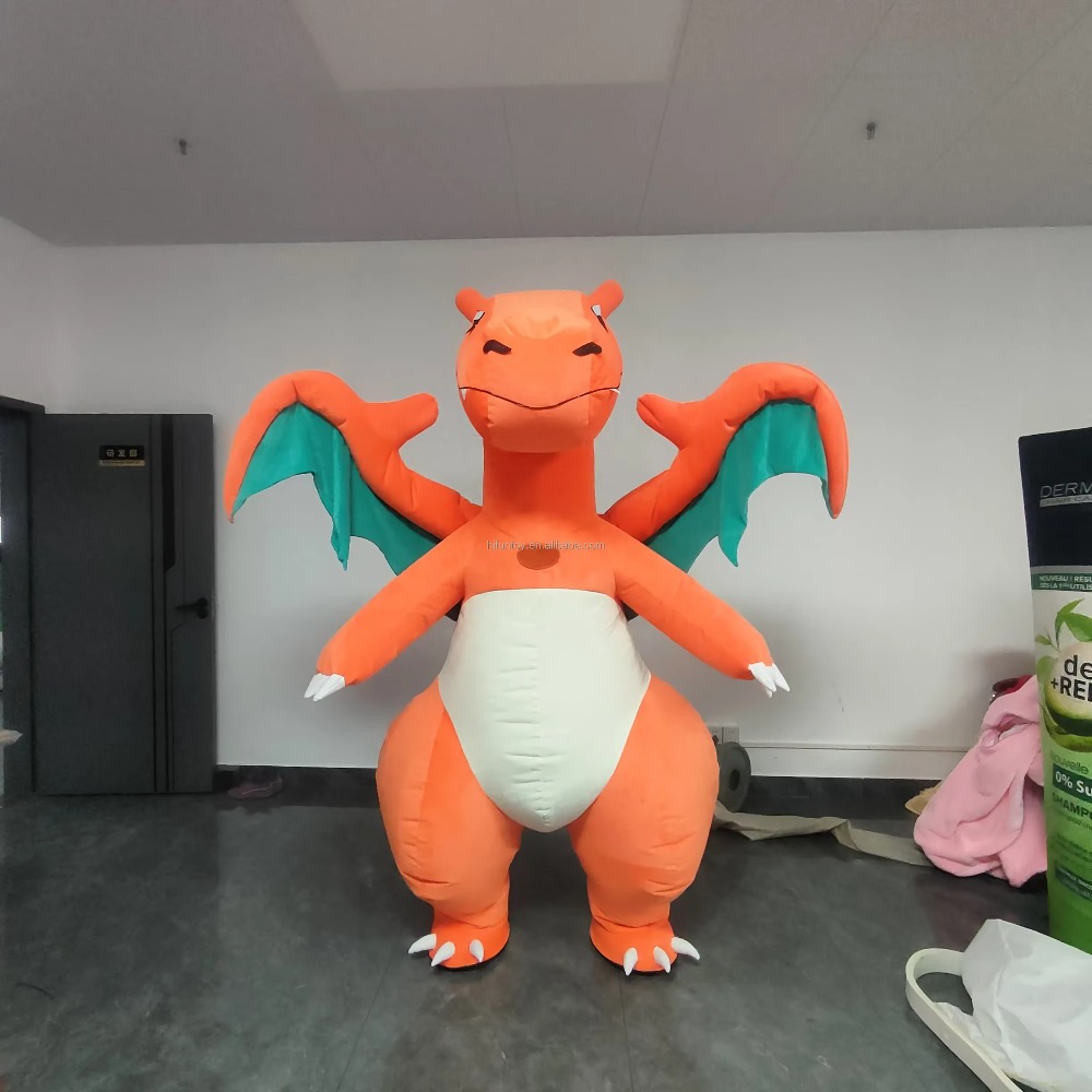 زي تنكري قابل للنفخ على شكل دي - مراجعة Inflatable Dinosaur Costume Adult وسعره