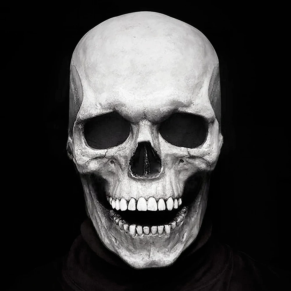 قناع الجمجمة الكامل الرأس من ا - مراجعة Led Purge Mask Halloween وسعره