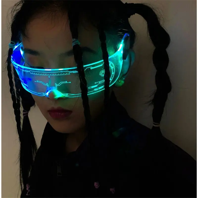 نظارات LED مضيئة بسبعة ألوان ل - مراجعة Glow In The Dark Party Glasses وسعره