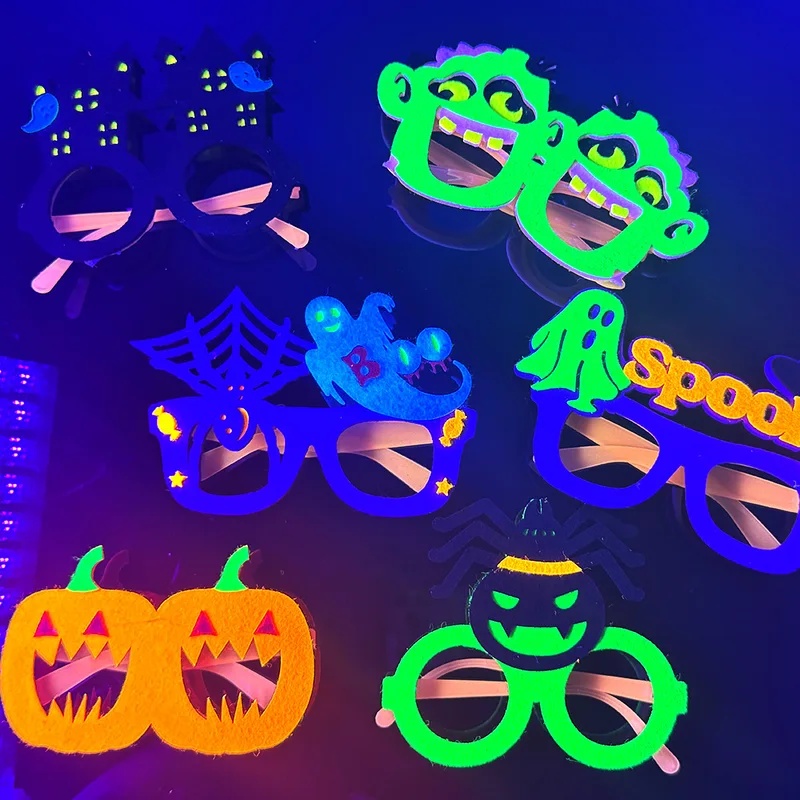 إطارات نظارات من اللباد تتوهج  - مراجعة Glow In The Dark Party Glasses وسعره