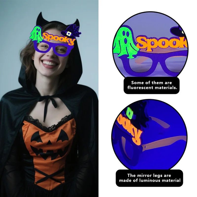 إطارات نظارات من اللباد تتوهج  - مراجعة Glow In The Dark Party Glasses وسعره