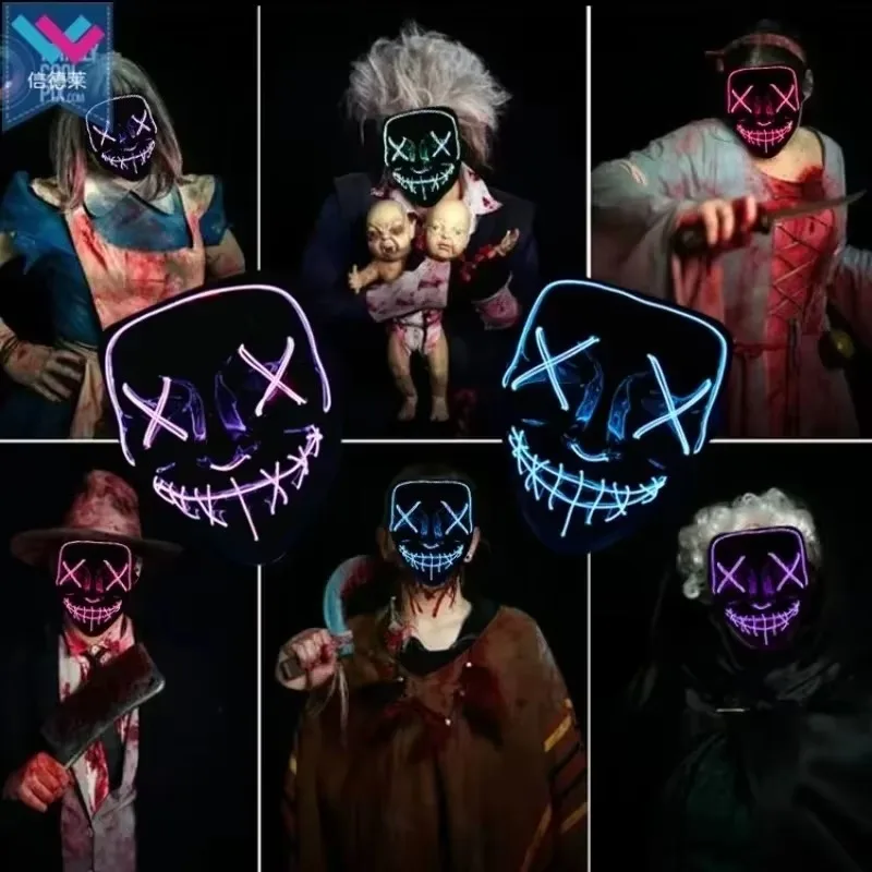 مستلزمات حفلات الهالوين 2026،  - مراجعة Led Purge Mask Halloween وسعره