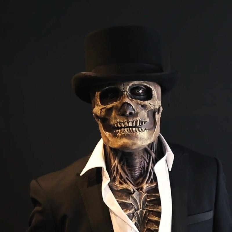 مخيف العقول الهيكل العظمي قناع - مراجعة Led Purge Mask Halloween وسعره