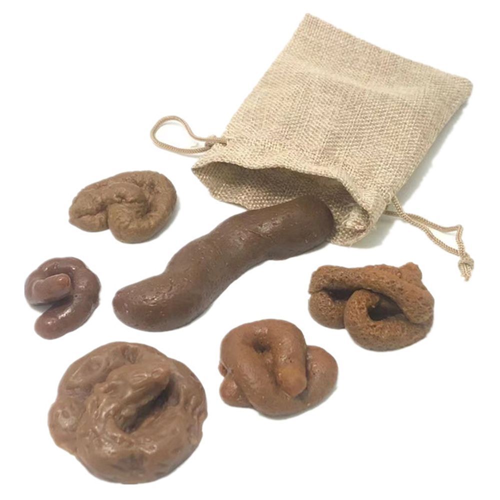 6 قطع من أدوات مقالب مضحكة على - مراجعة Fake Poop Gag Gift وسعره